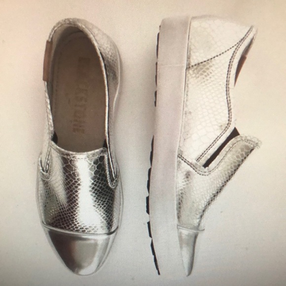 Blackstone Shoes - BLACKSTONE Silver Metallic Shoes - Size 39